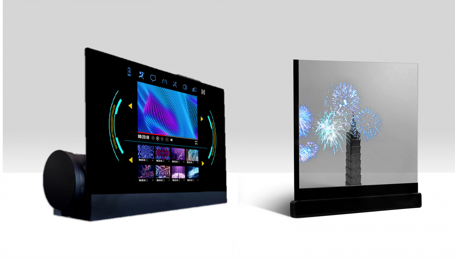 可卷式、折迭性、高透明